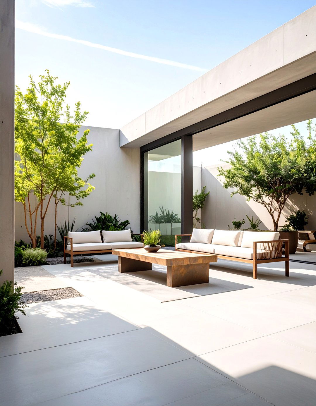 The Sculptural Art Gallery Front Patio - 30 front patio ideas