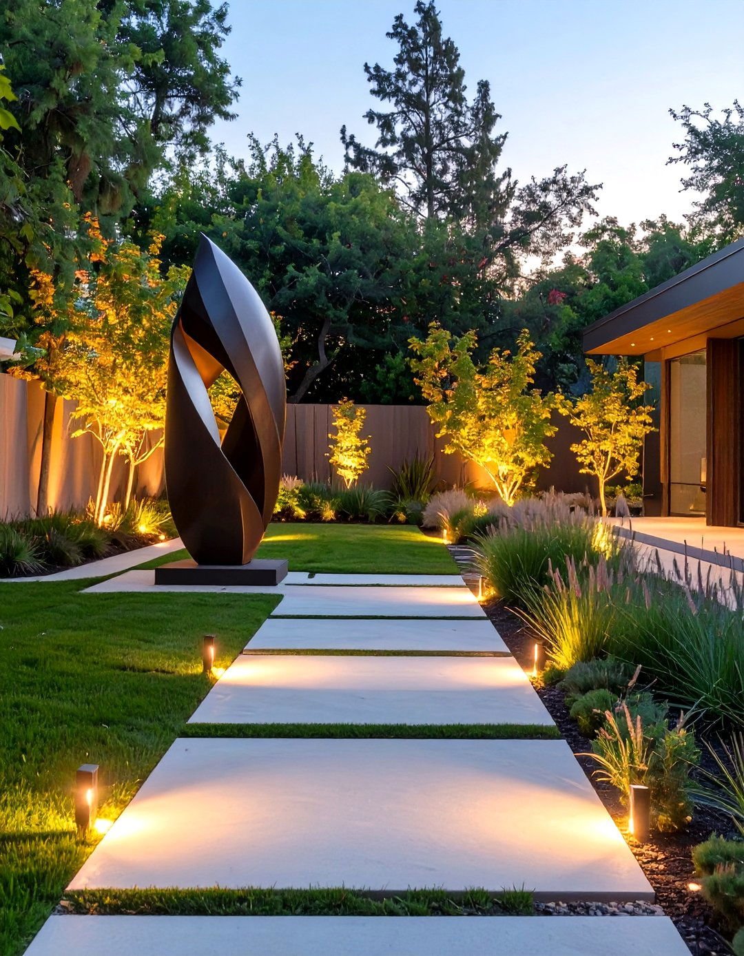 The Sculptural Art Garden - 30 custom landscape design ideas