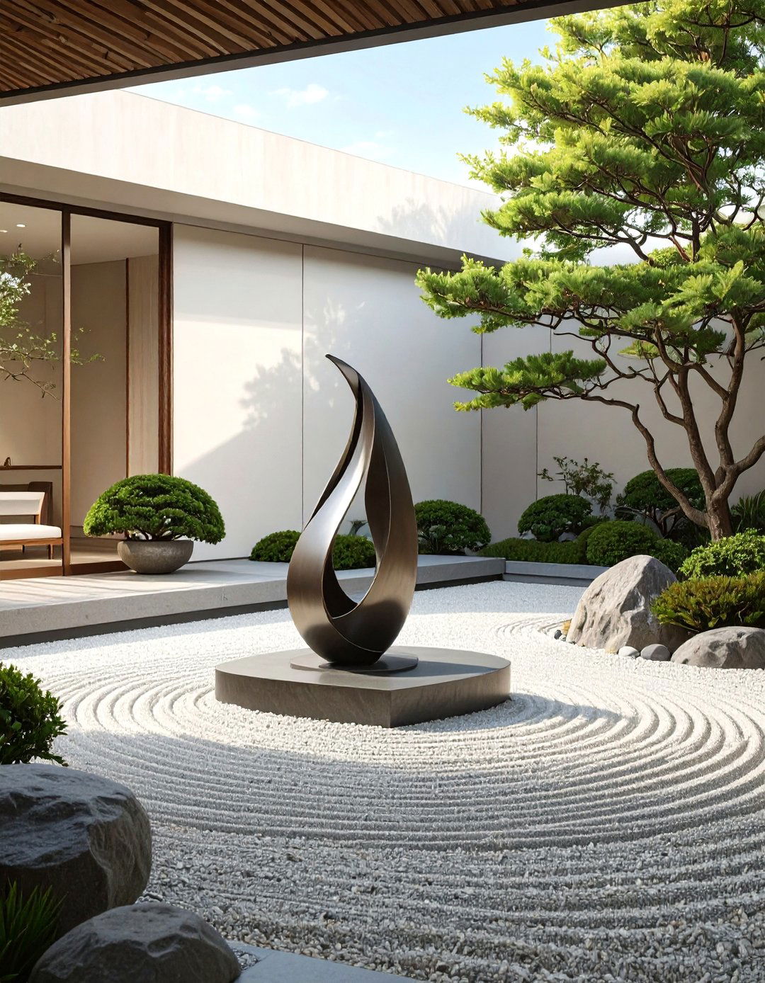 The Sculptural Art Zen Garden - 30 ai zen garden design ideas
