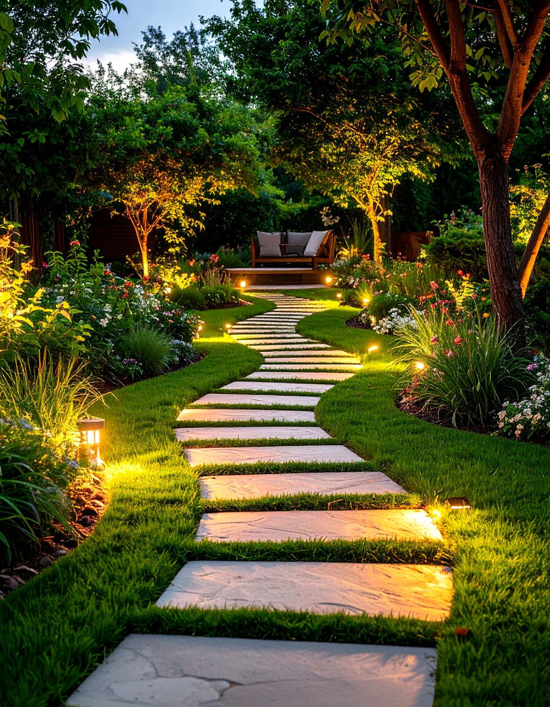 The Sculptural Garden Path - 30 how to design outdoor living spaces ideas