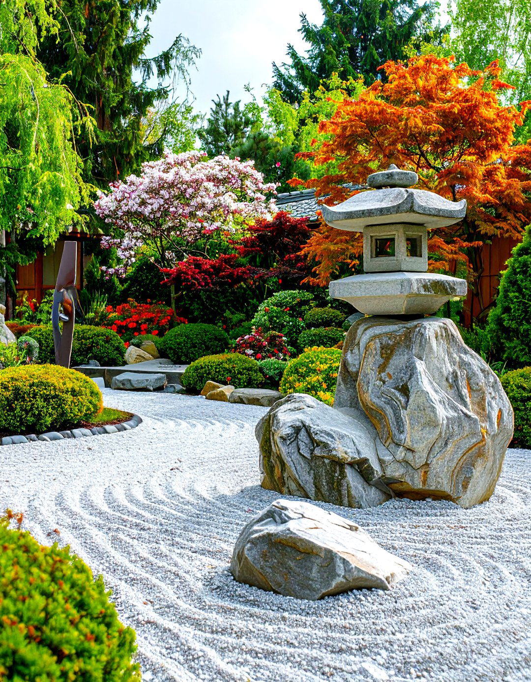 The Sculpture and Rock Garden - 30 japanese garden ideas