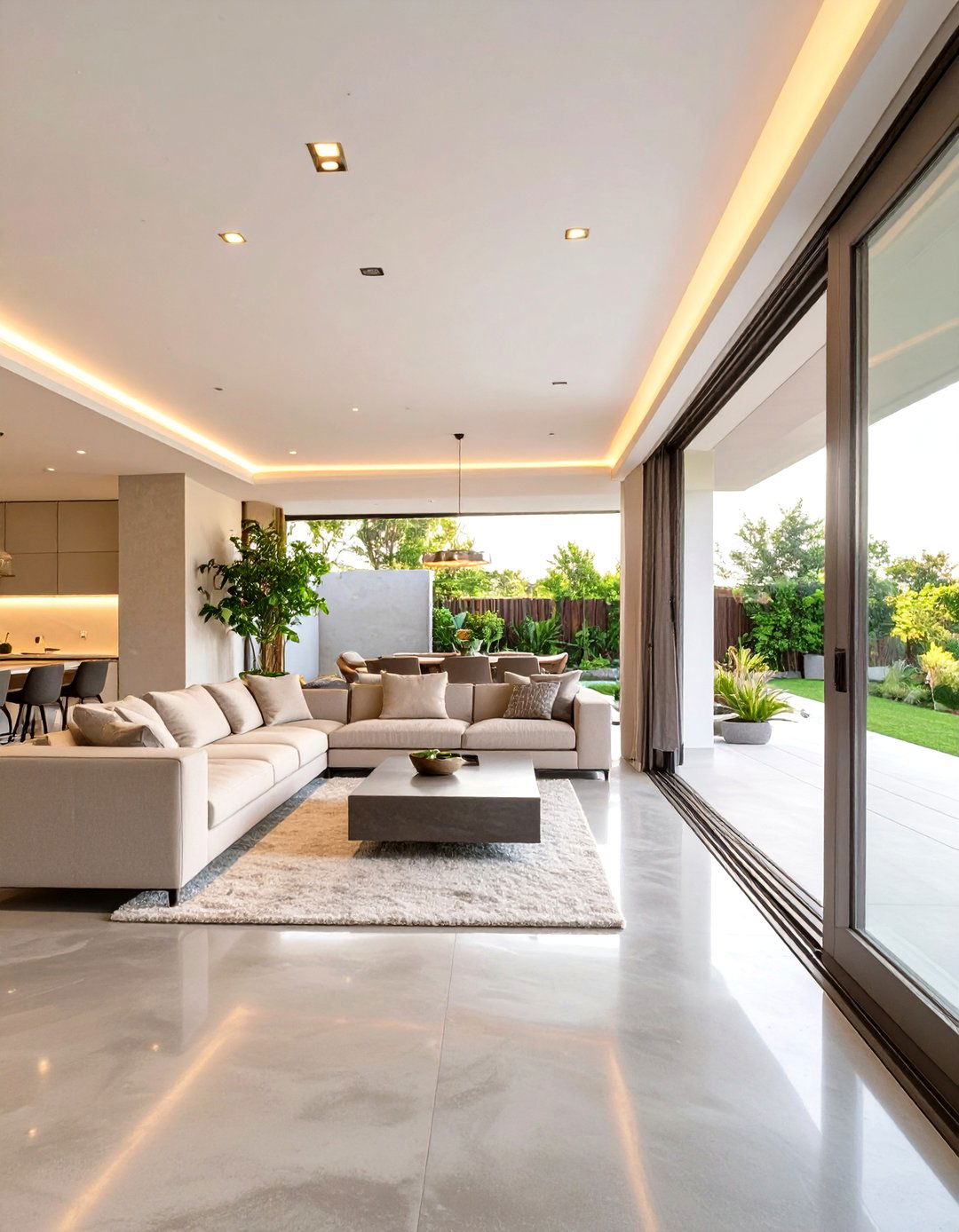 The Seamless Indoor Outdoor Flow Extension - 30 concrete patio extension ideas