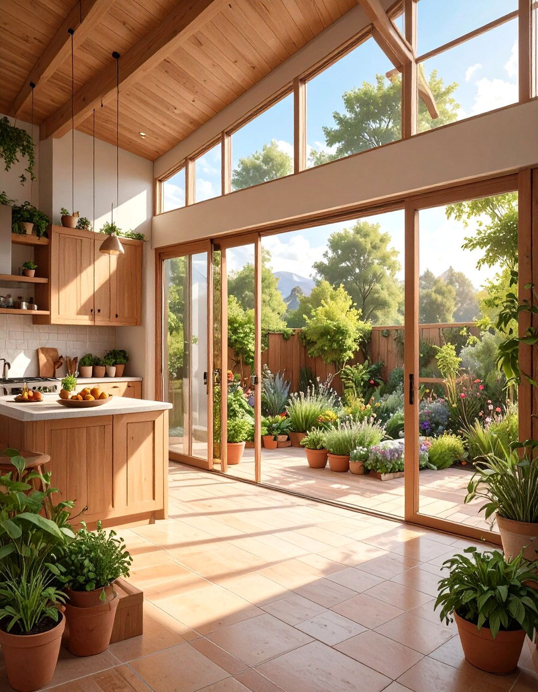 The Seamless Indoor Outdoor Kitchen - 30 modern kitchen decor ideas