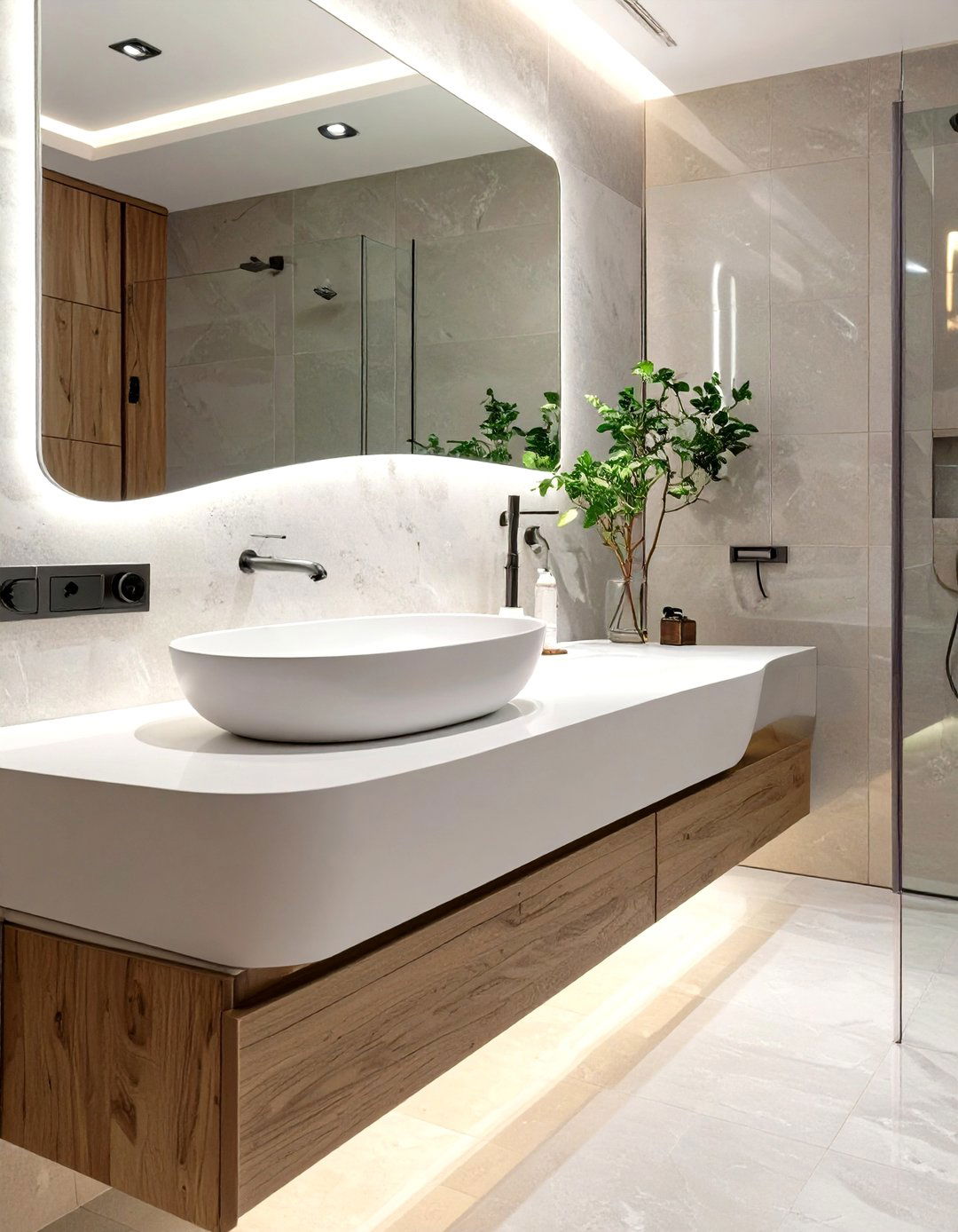 The Seamless Solid Surface Bathroom Sink - 30 bathroom sink ideas