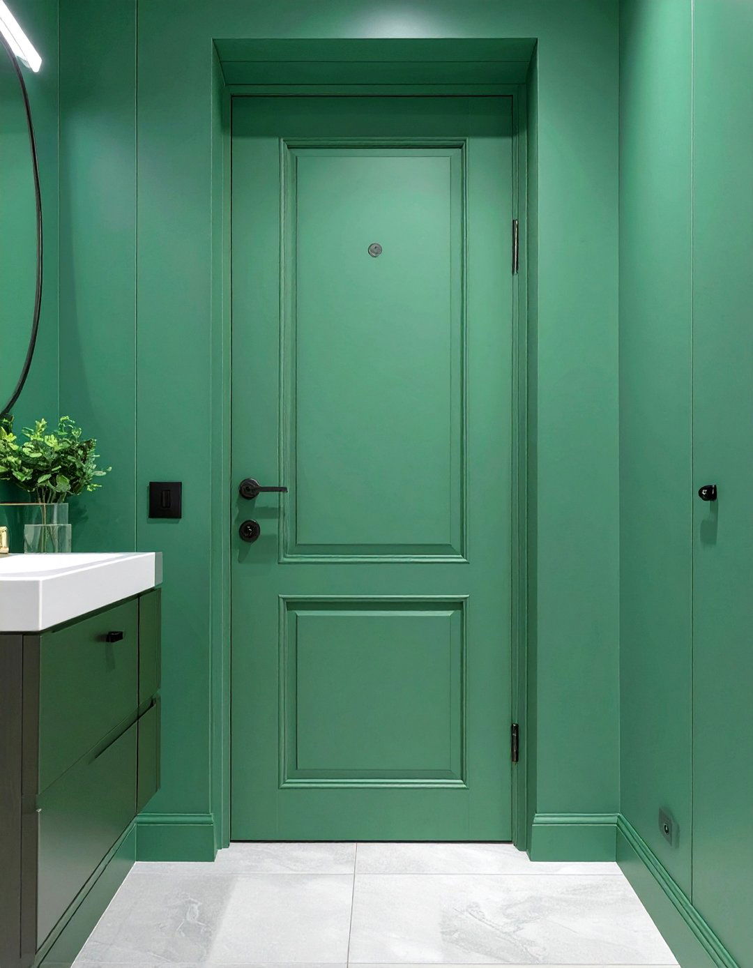 The Seamless Wall Panel Bathroom Door - 30 bathroom door ideas