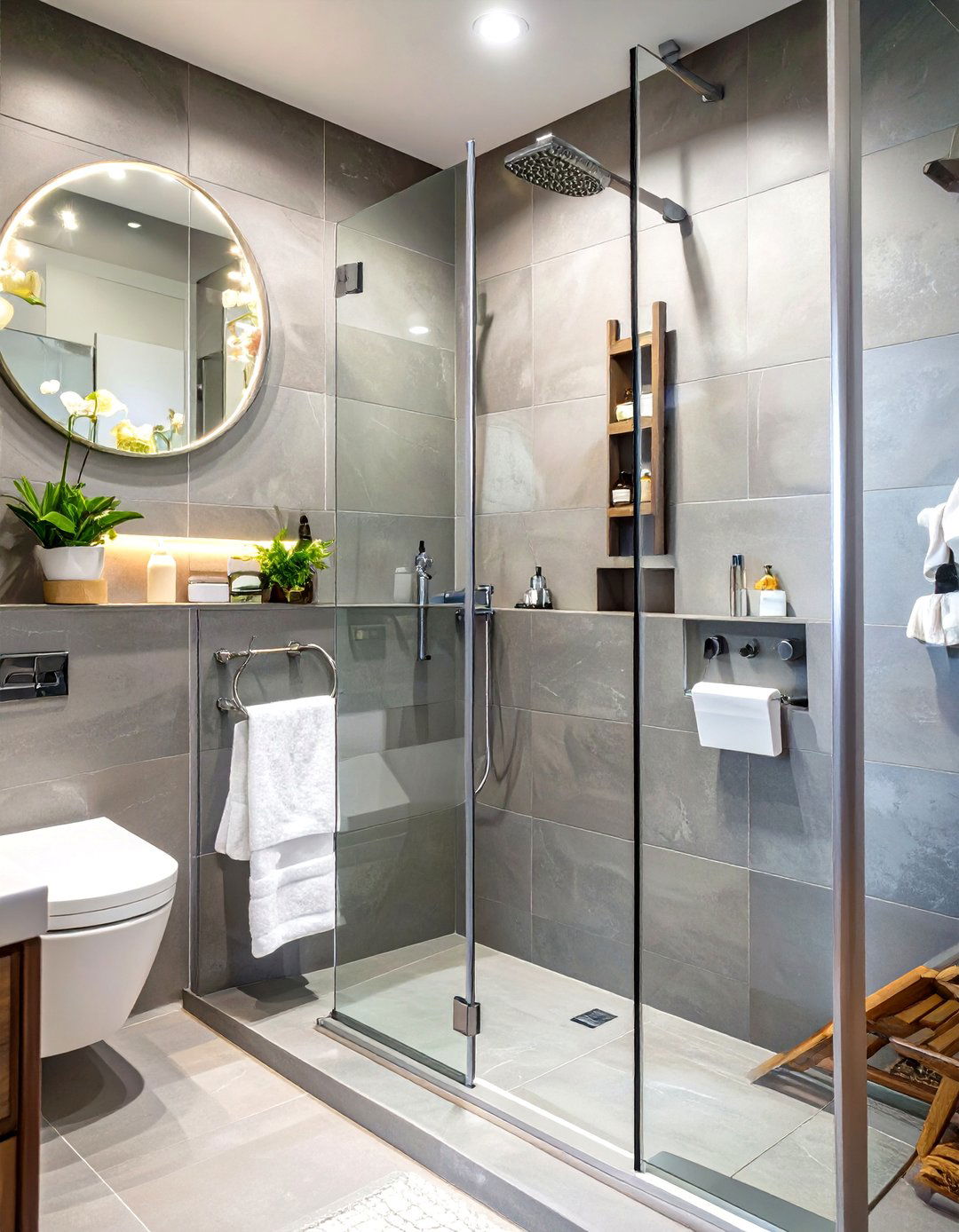 The Seamless Wet Room Shower - 30 master shower ideas