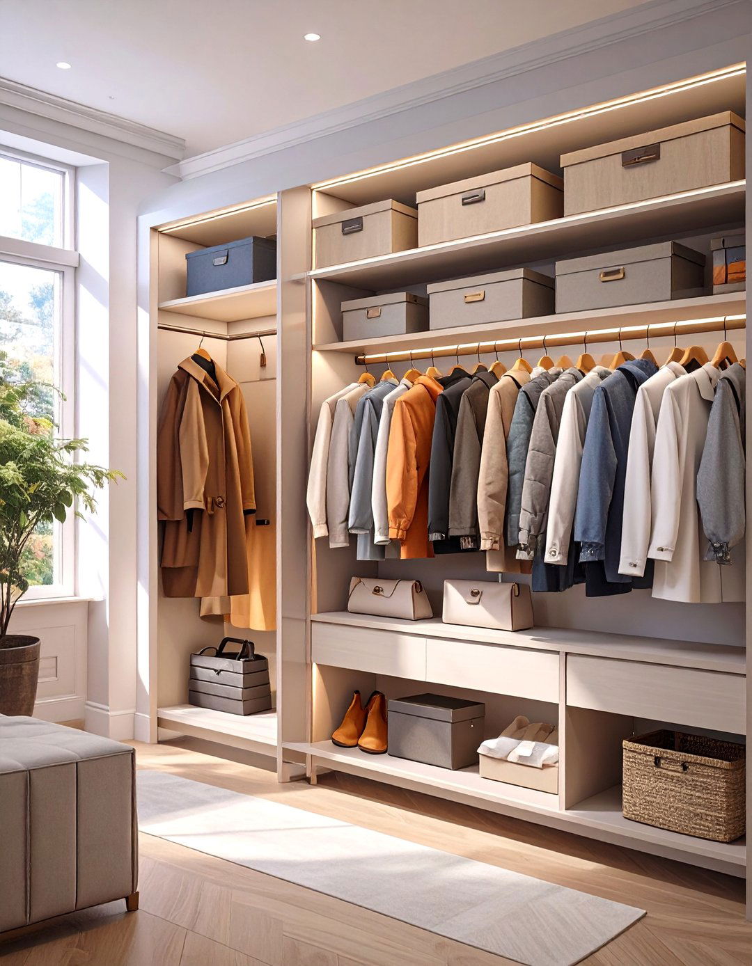 The Seasonal Rotation Closet System - 30 coat closet organization ideas