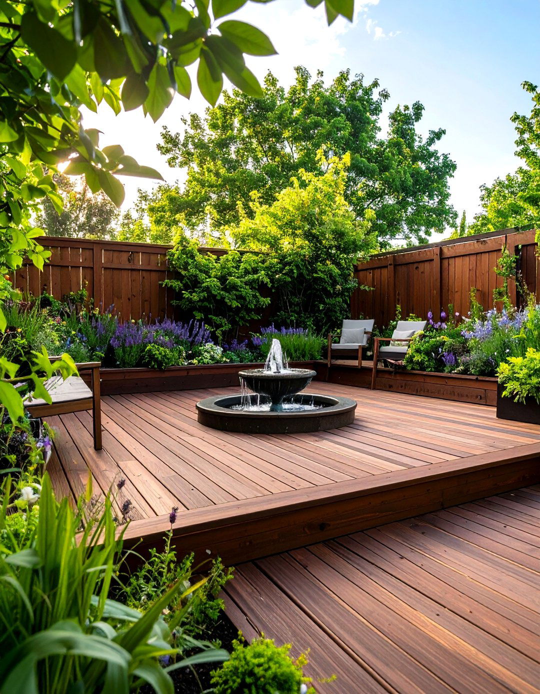 The Secluded Garden Oasis Deck - 30 backyard deck designs