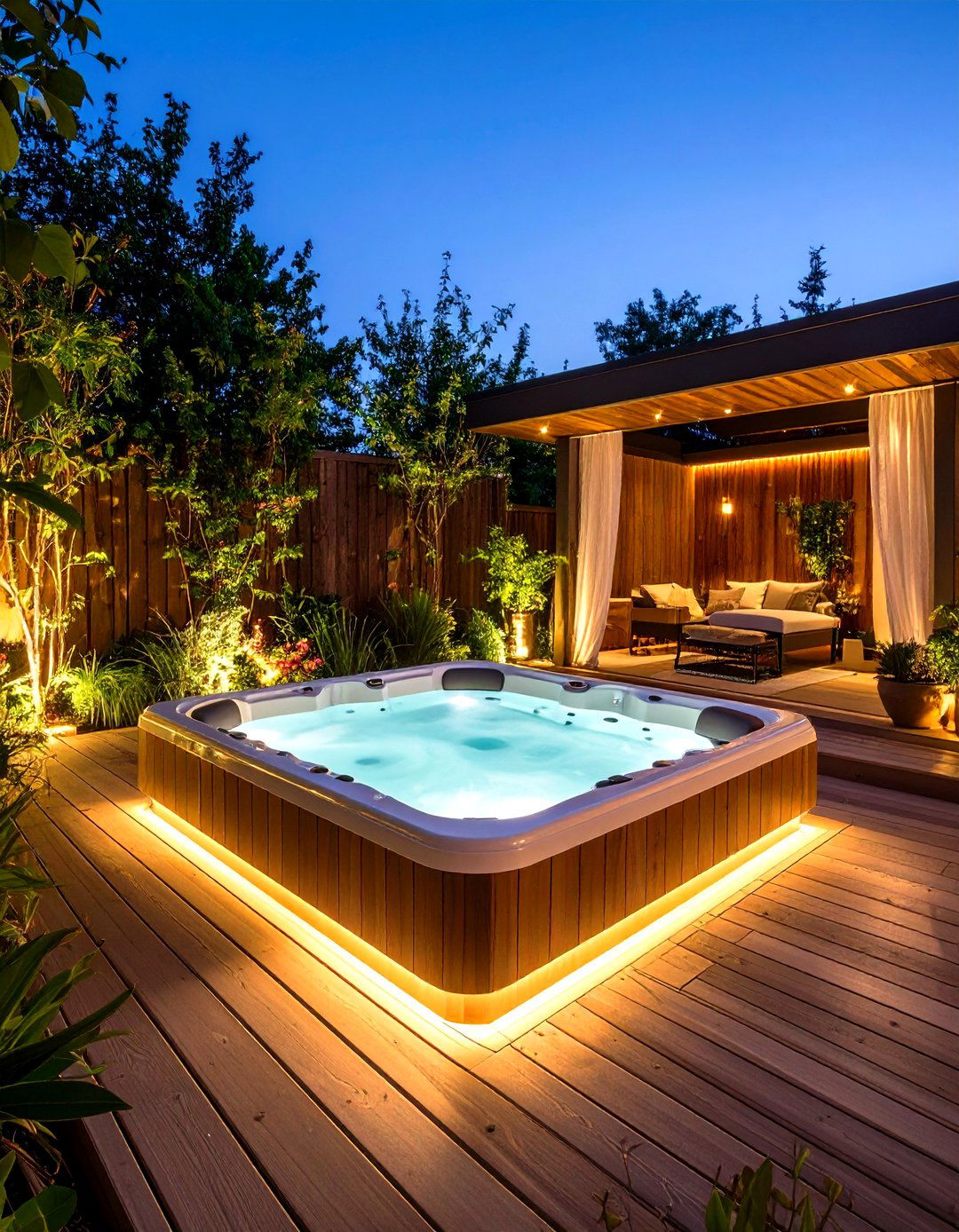 The Secluded Hot Tub Deck - 30 deck photos ideas