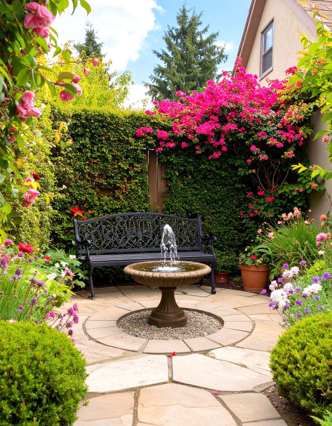 The Secluded Secret Garden Patio - 30 backyard patio designs