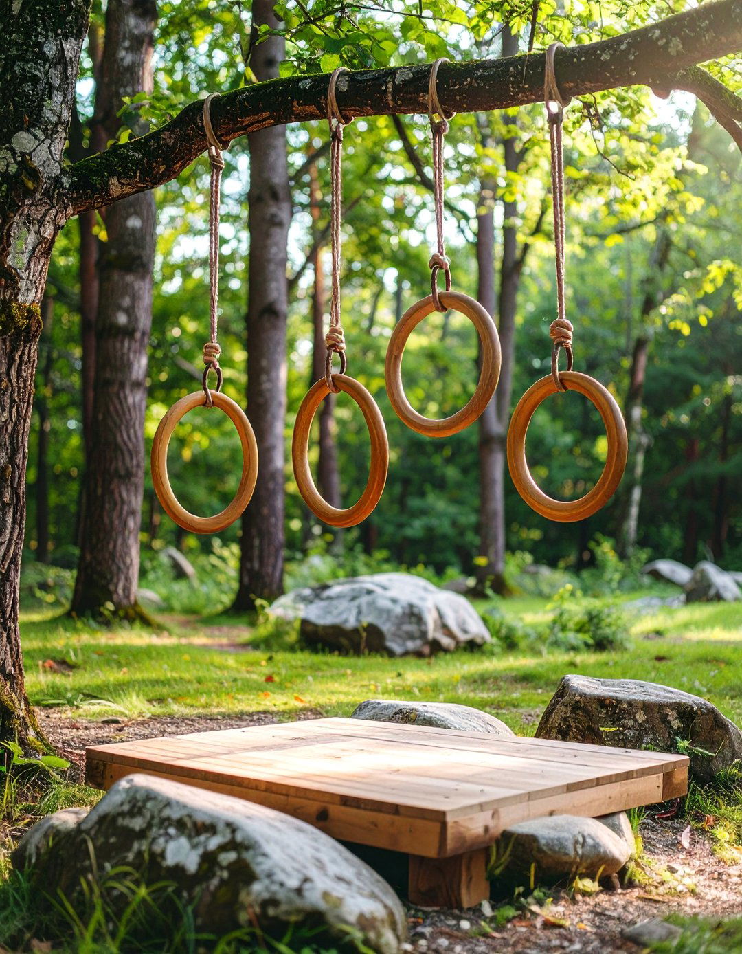 The Secluded Woodland Workout Nook - 30 backyard gym ideas