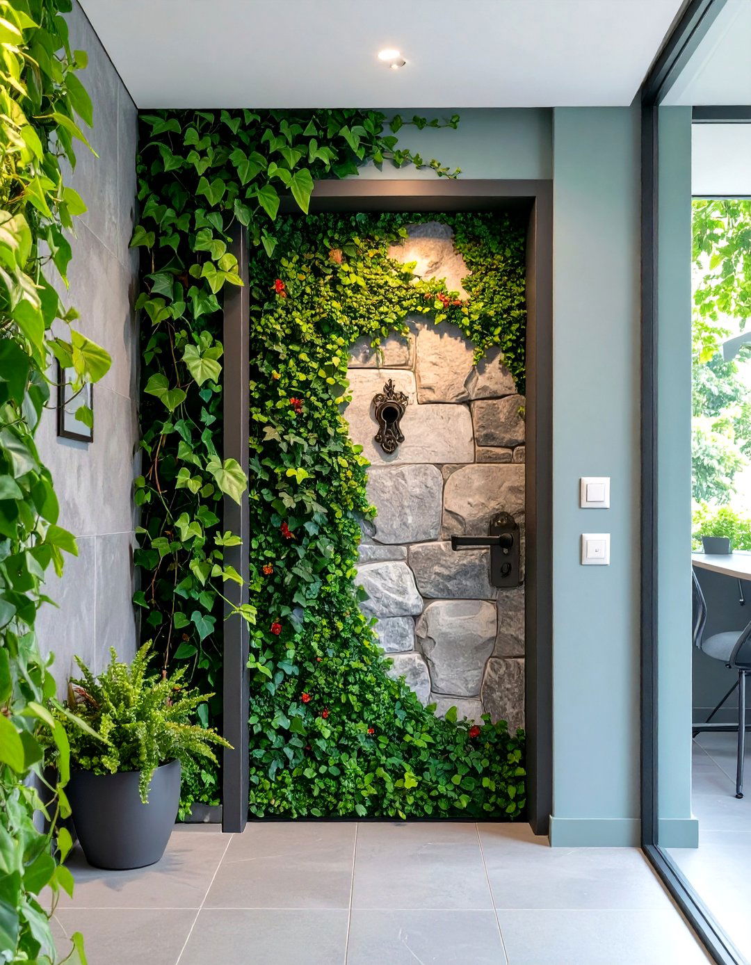 The Secret Garden Entrance Door - 30 office door  decorating ideas
