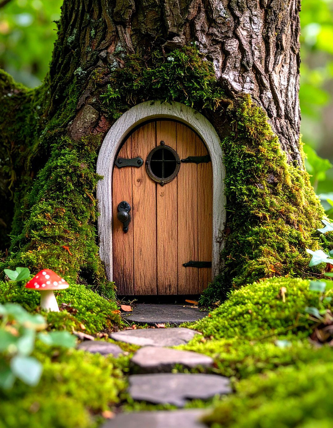 The Secret Garden Gnome Entrance - 30 gnome garden ideas