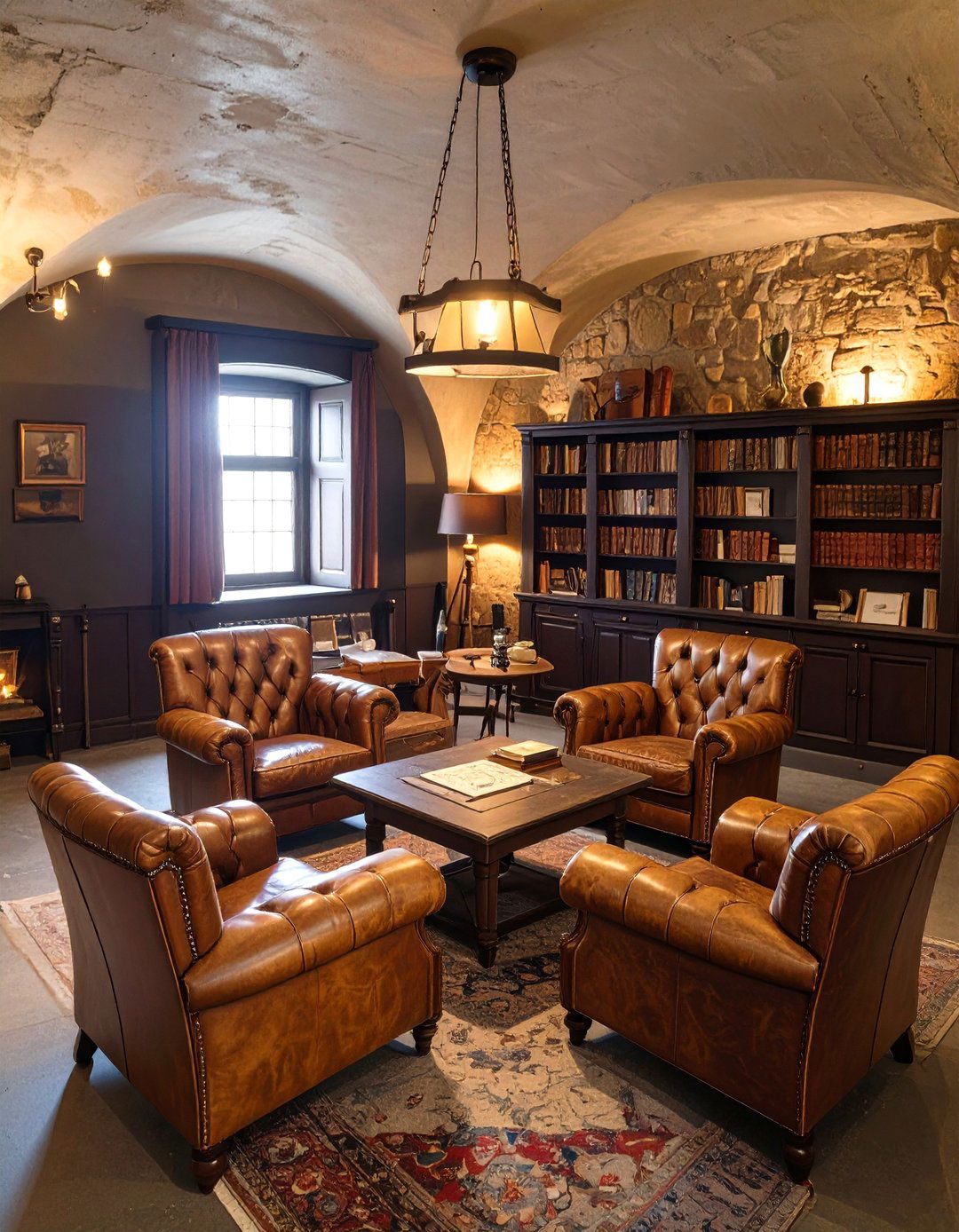 The Secret Society Common Room - 30 dark academia interior design ideas