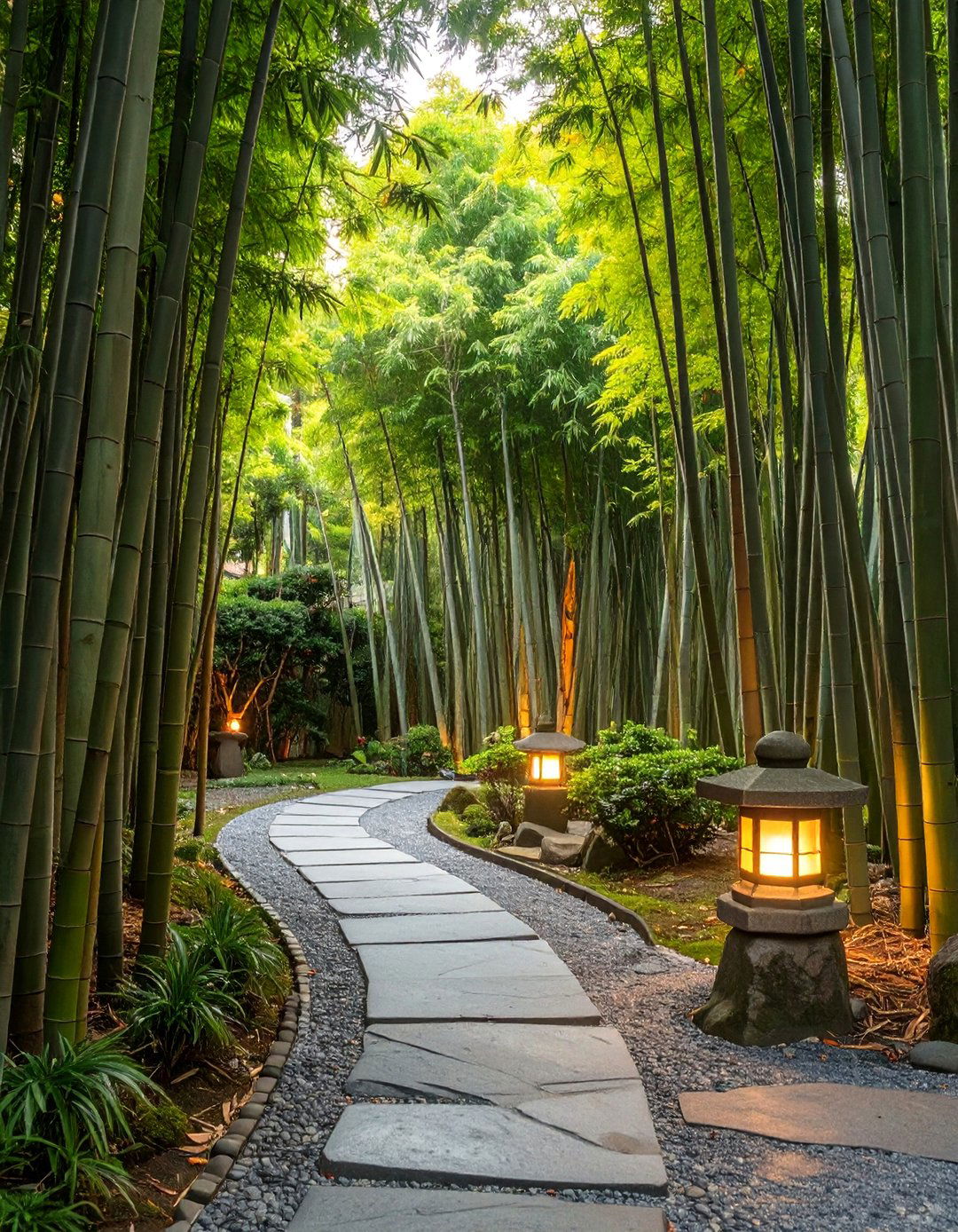 The Secretive Bamboo Grove Garden - 30 ai zen garden design ideas