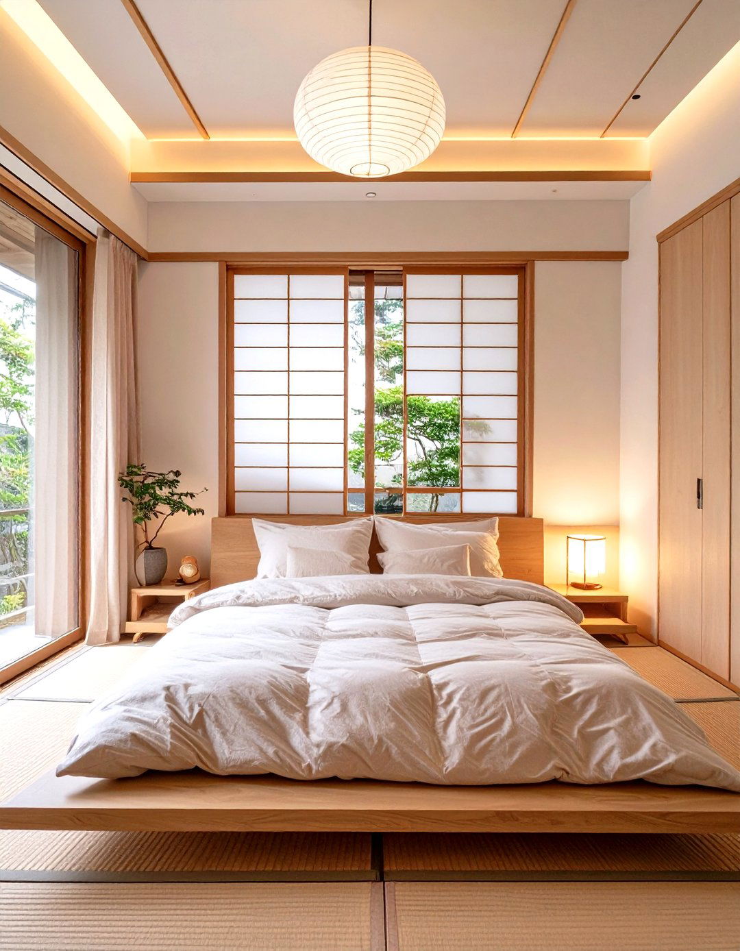 The Seijaku Principle in a Bedroom - 30 modern japanese interior design ideas