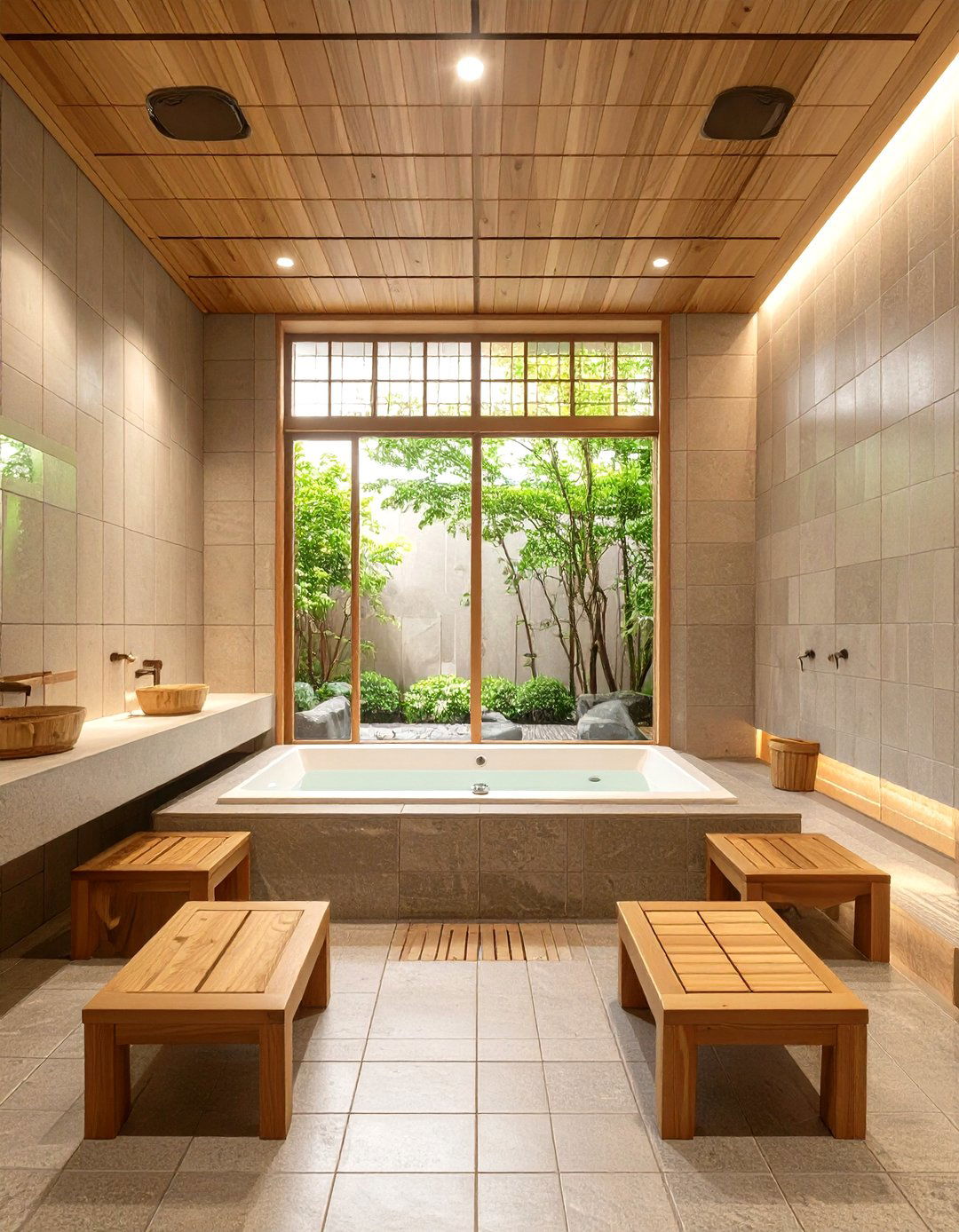 The Sent Public Bathhouse Style - 30 japanese bathroom design ideas