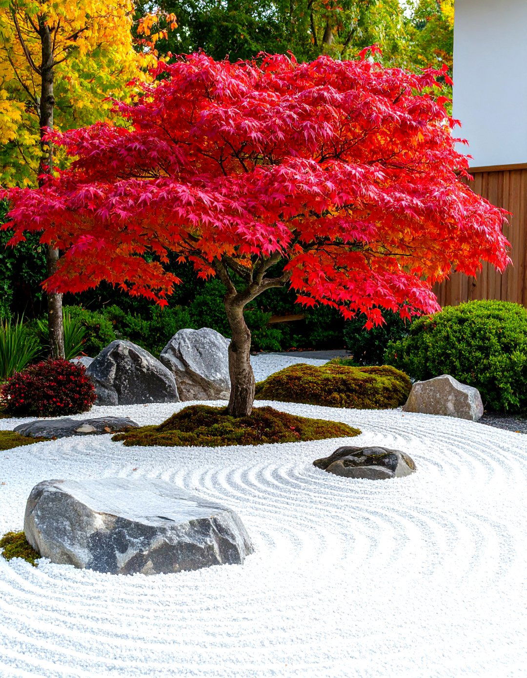 The Serene Japanese Zen Garden Bed - 30 front yard flower bed landscaping ideas