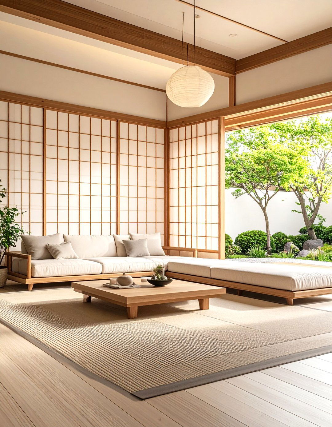 The Serene Japanese Zen Living Room - 30 l shaped living room ideas