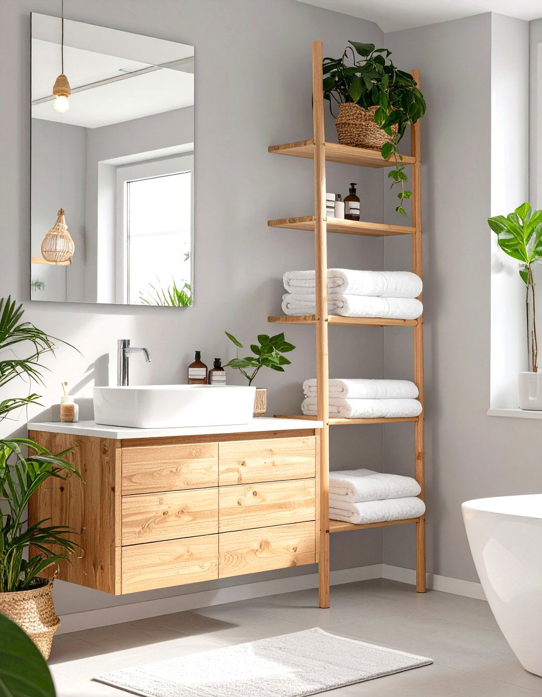 The Serene Scandinavian Spa Bathroom - 30 ikea interior design ideas