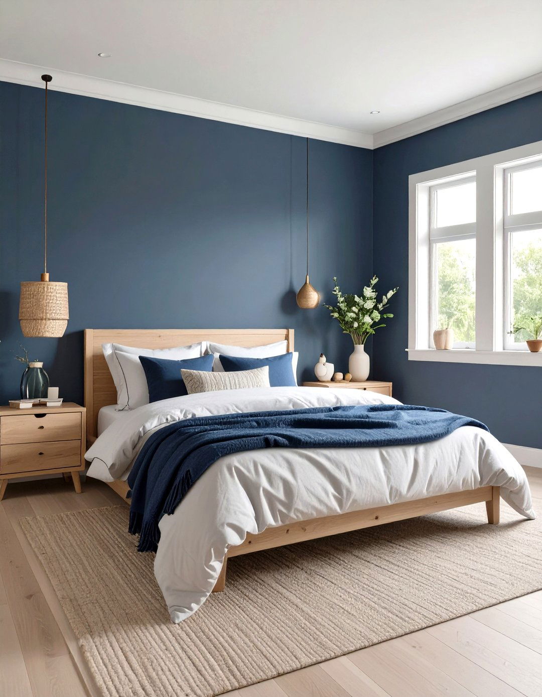 The Serene Spa Like Navy Bedroom - 30 navy bedroom ideas