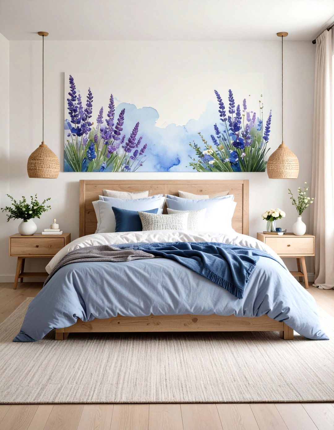 The Serene Watercolor Bedroom - 30 elegant master bedroom ideas