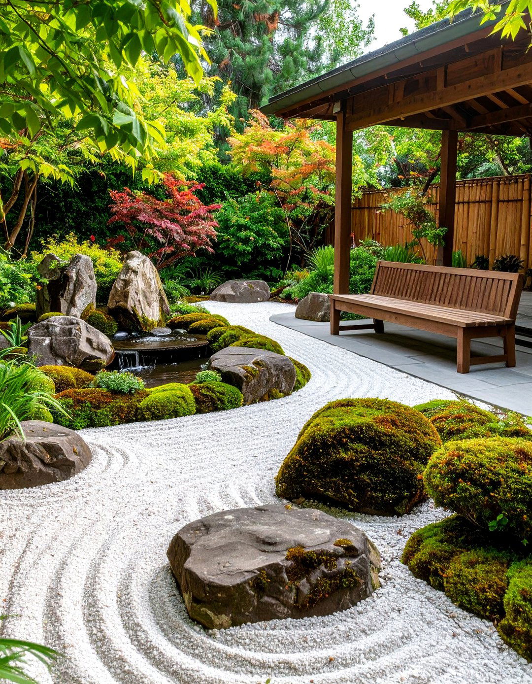 The Serene Zen Garden with Gravel Paths - 30 backyard hardscape ideas