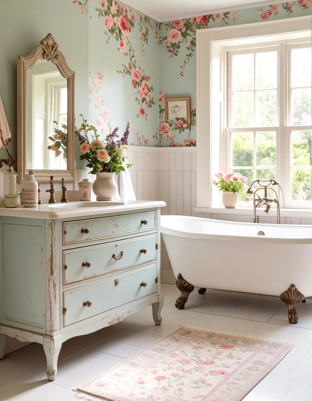 The Shabby Chic Bathroom - 30 bathroom decorating ideas