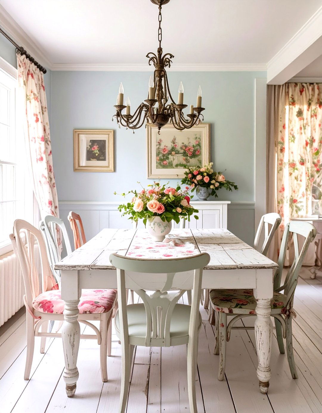 The Shabby Chic Dining Room - 30 dining room interior design ideas