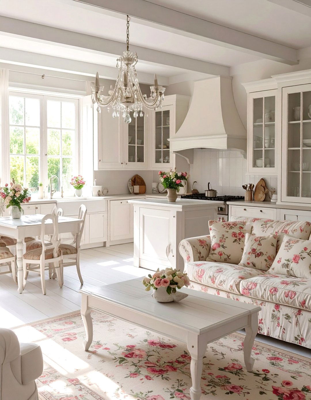 The Shabby Chic Kitchen and Living Room - 30 kitchen and living room ideas