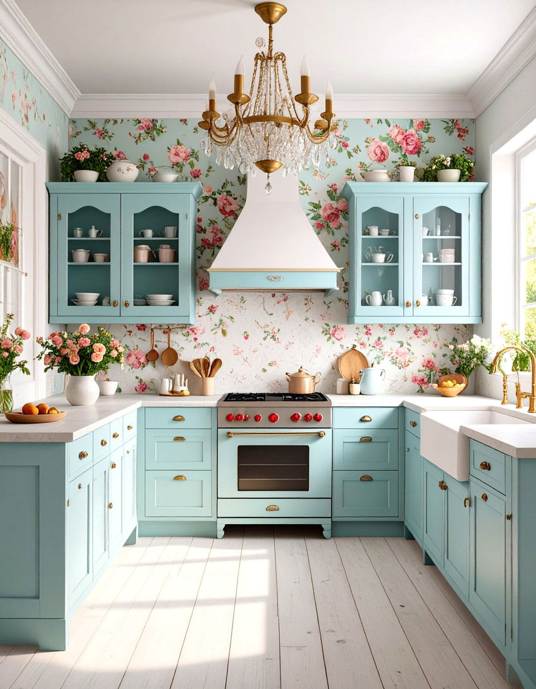 The Shabby Chic Kitchen - 30 kitchen theme ideas