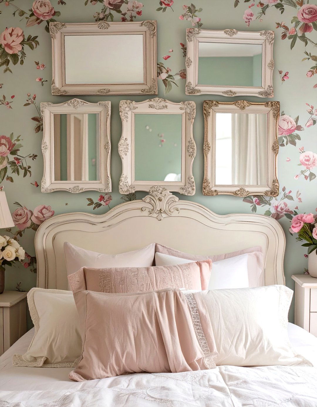 The Shabby Chic Layered Mirror Collection - 30 home wall decor ideas