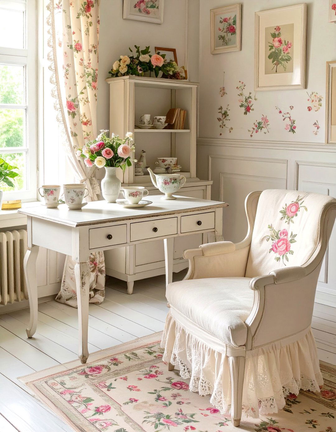 The Shabby Chic Office - 30 cozy office ideas