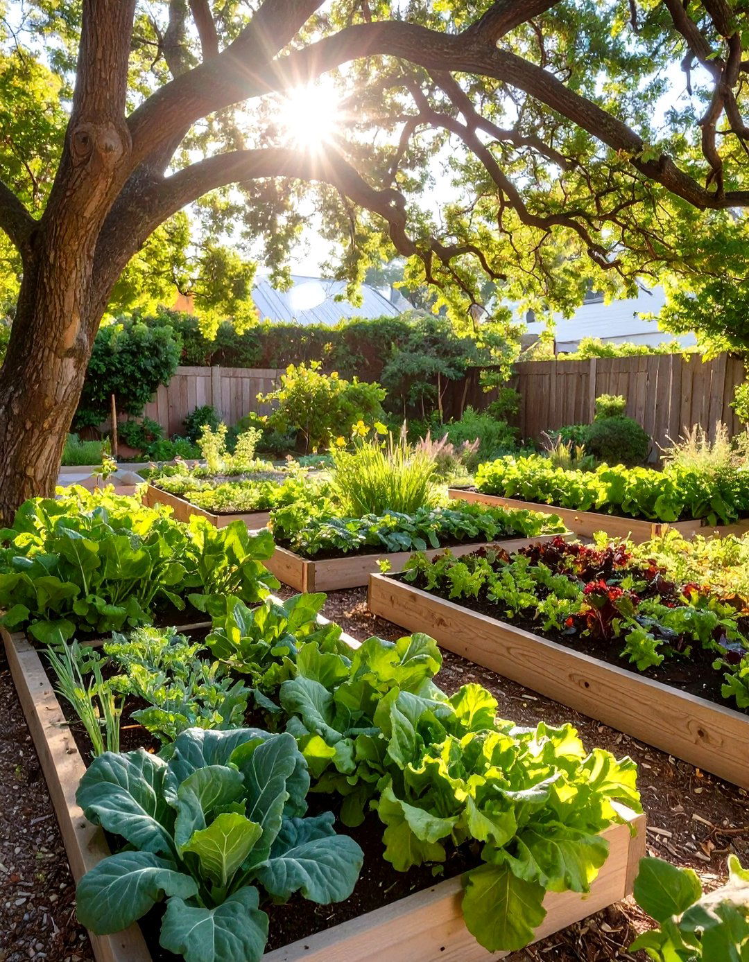 The Shade Tolerant Greens Garden - 30 creative vegetable garden design ideas