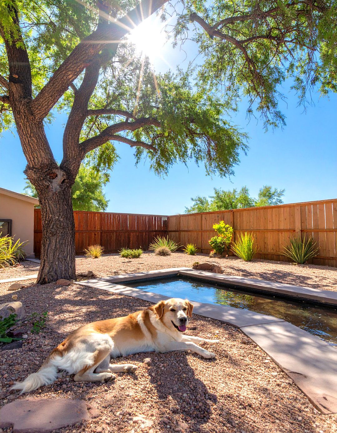 The Shaded Dog Friendly Yard - 30 arizona landscape ideas