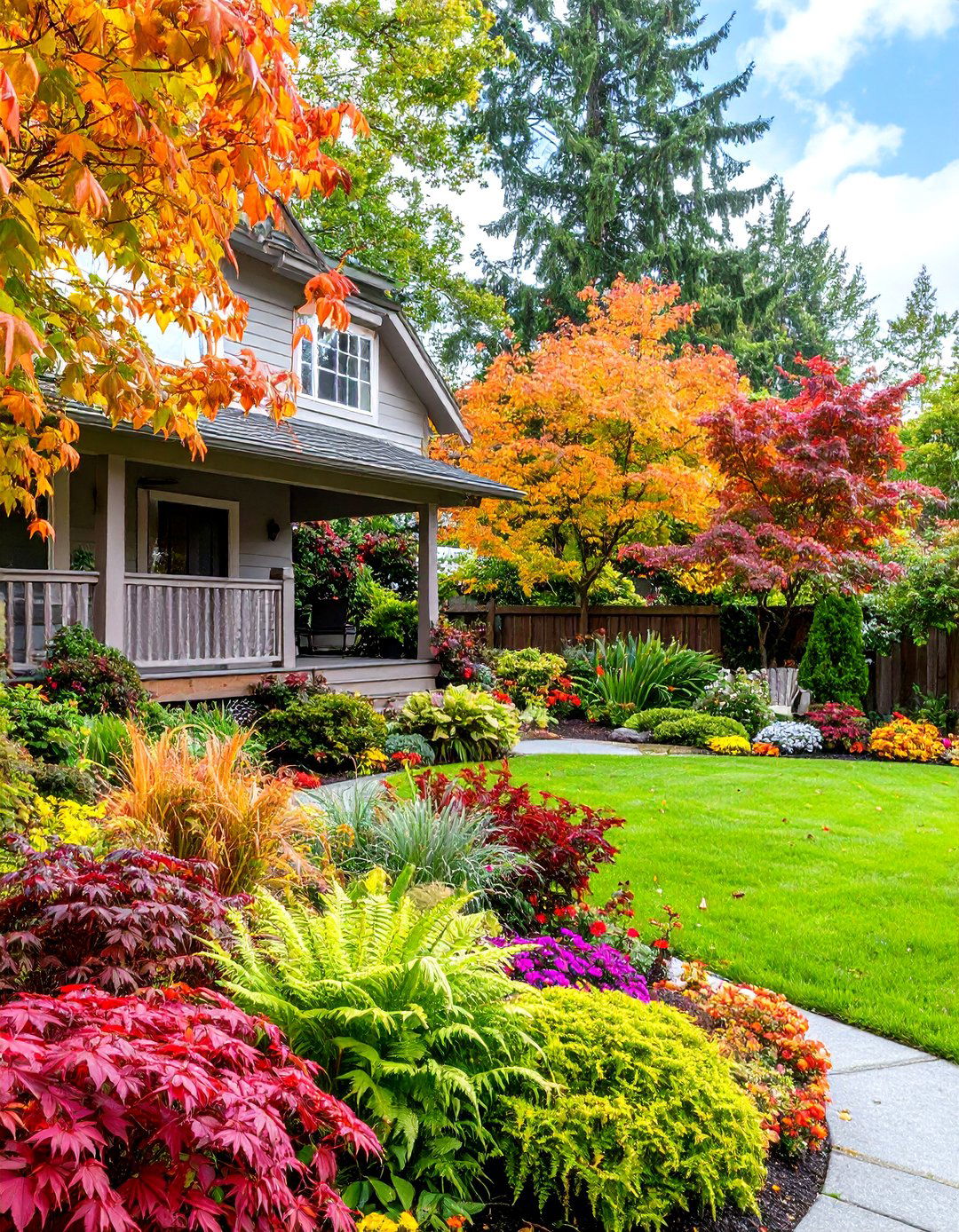 The Shaded Garden with Layered Plantings - 30 landscaping ideas front yard