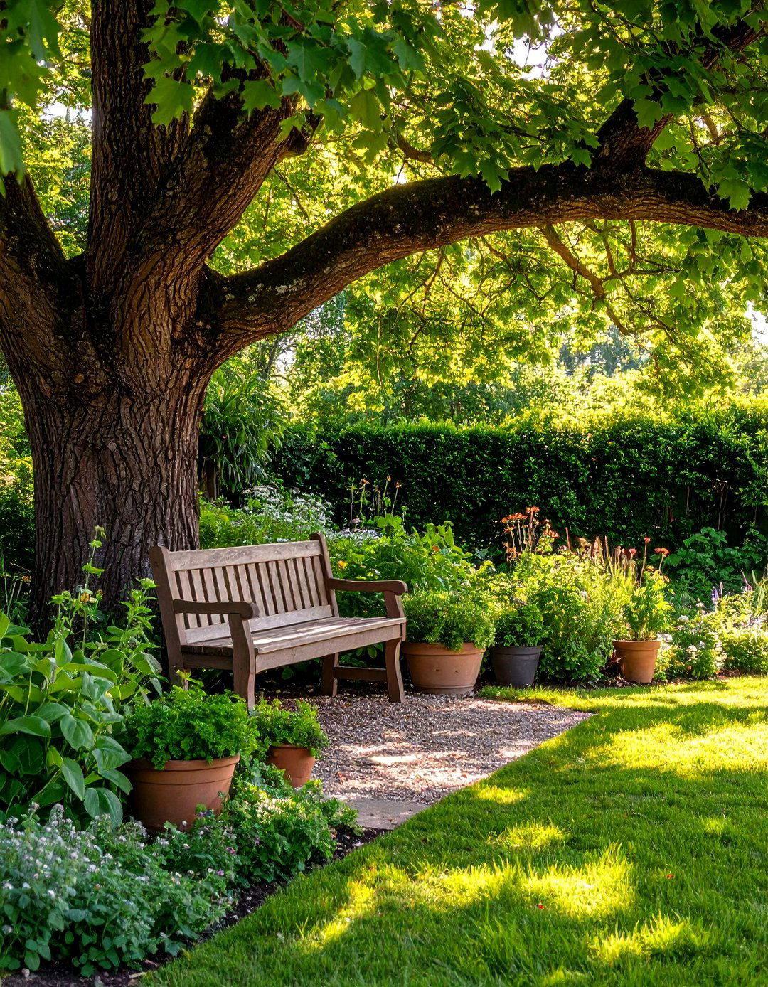 The Shaded Herb Garden Nook - 30 layout herb garden design ideas