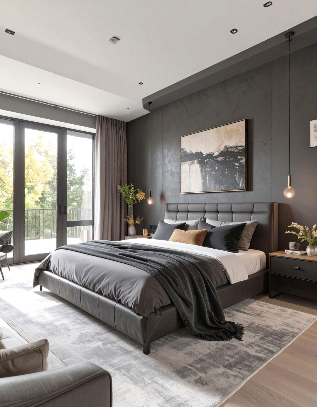 The Shadow and Texture Bedroom - 30 dark romantic bedroom ideas