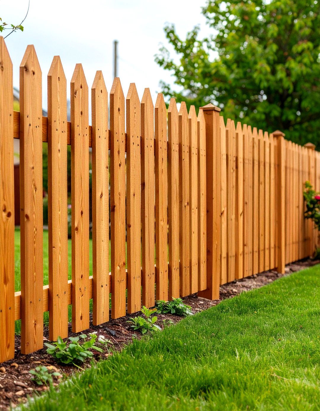 The Shadowbox Wood Fence - 30 front yard fence ideas