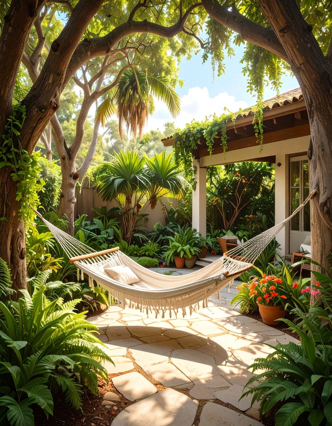 The Shady Hammock Retreat - 30 low maintenance florida landscaping ideas