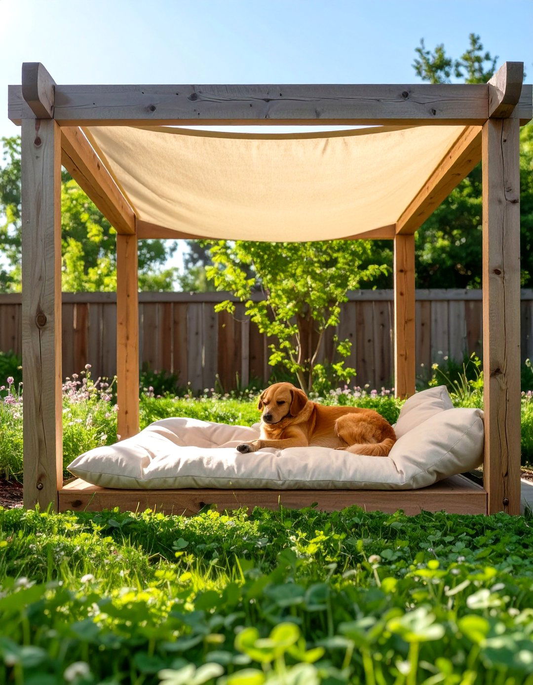 The Shady Nap Nook Retreat - 30 dog-friendly backyard ideas on a budget
