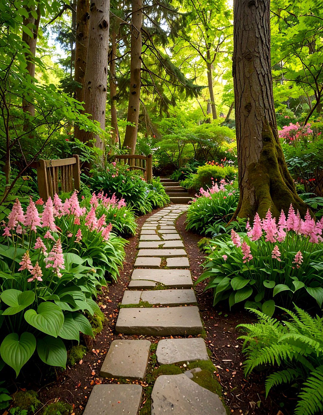 The Shady Woodland Retreat - 30 layout perennial flower garden design plans ideas
