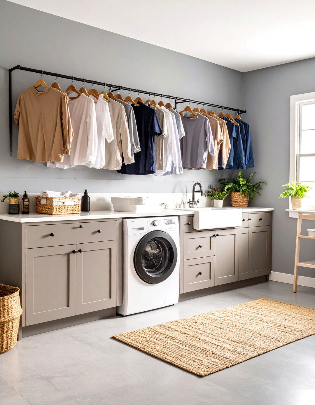The Shaker Peg Rail Laundry Room Dryer - 30 laundry room drying rack ideas