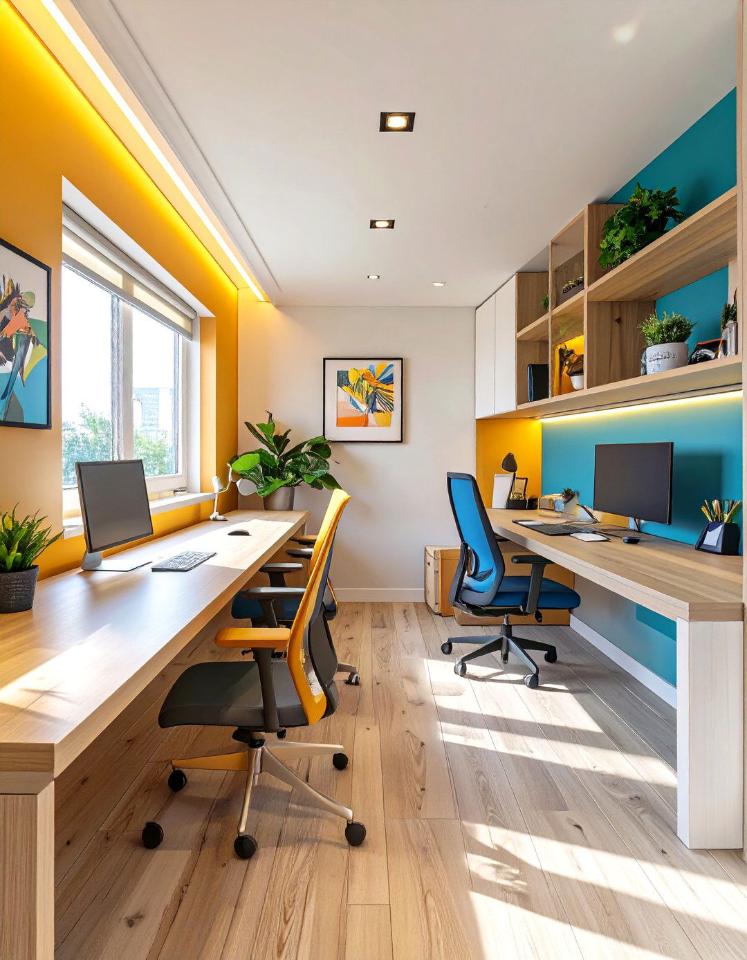 The Shared Two Person Home Office - 30 at home office ideas