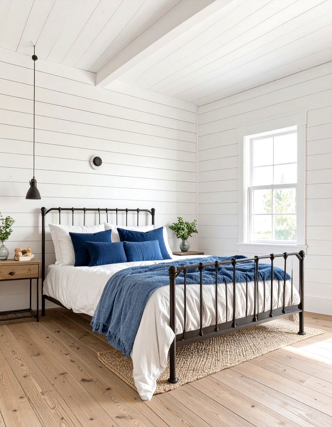 The Shiplap Walled Bedroom - 30 country bedroom ideas