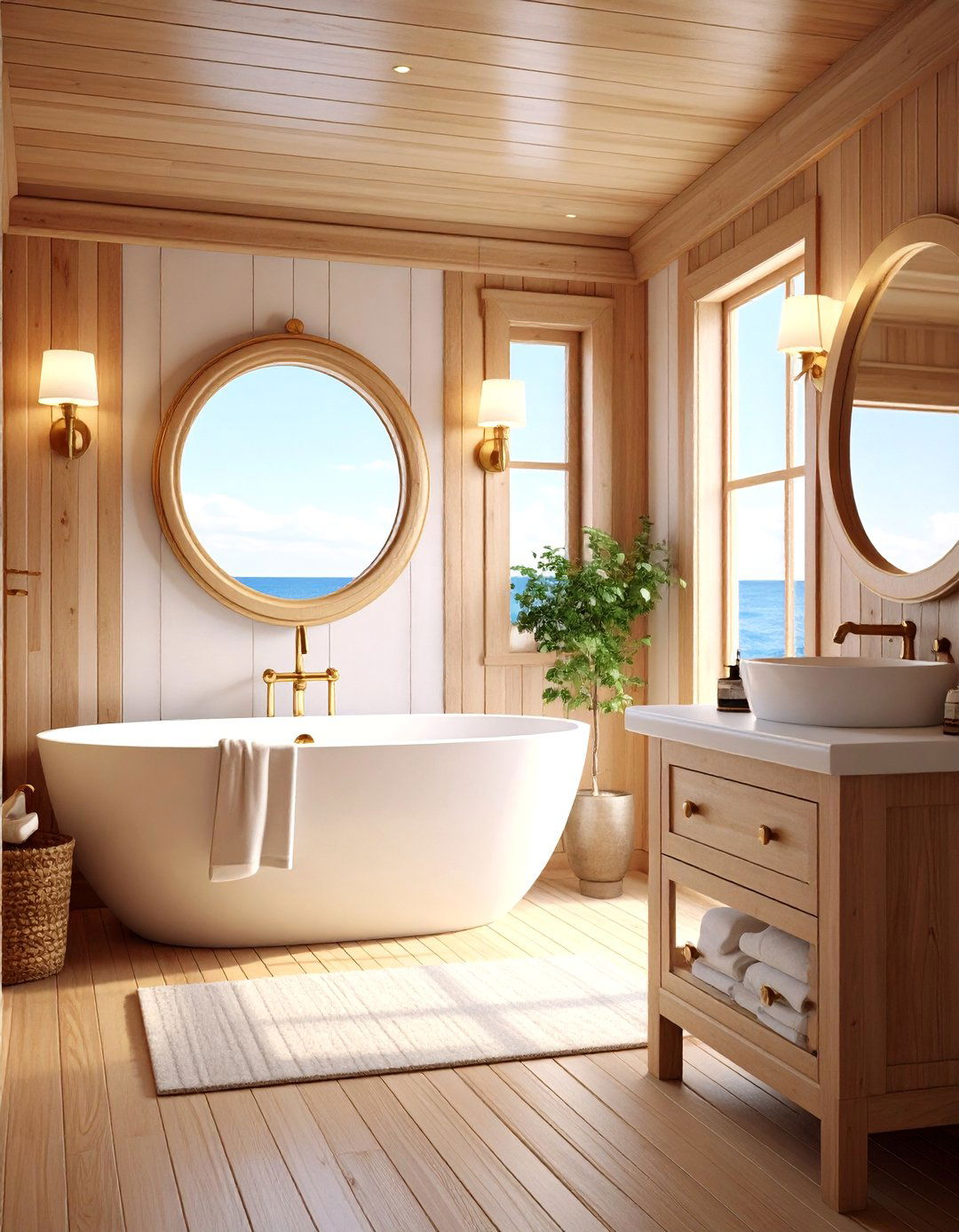 The Ships Cabin Bathroom - 30 ai coastal bathroom ideas