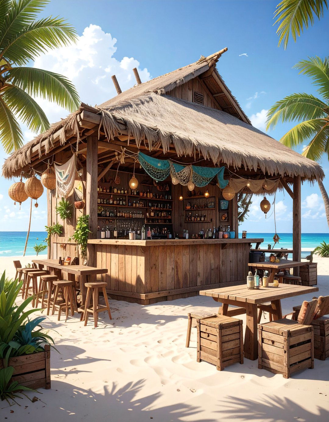 The Shipwrecked Castaway Bar - 30 backyard tiki bar ideas