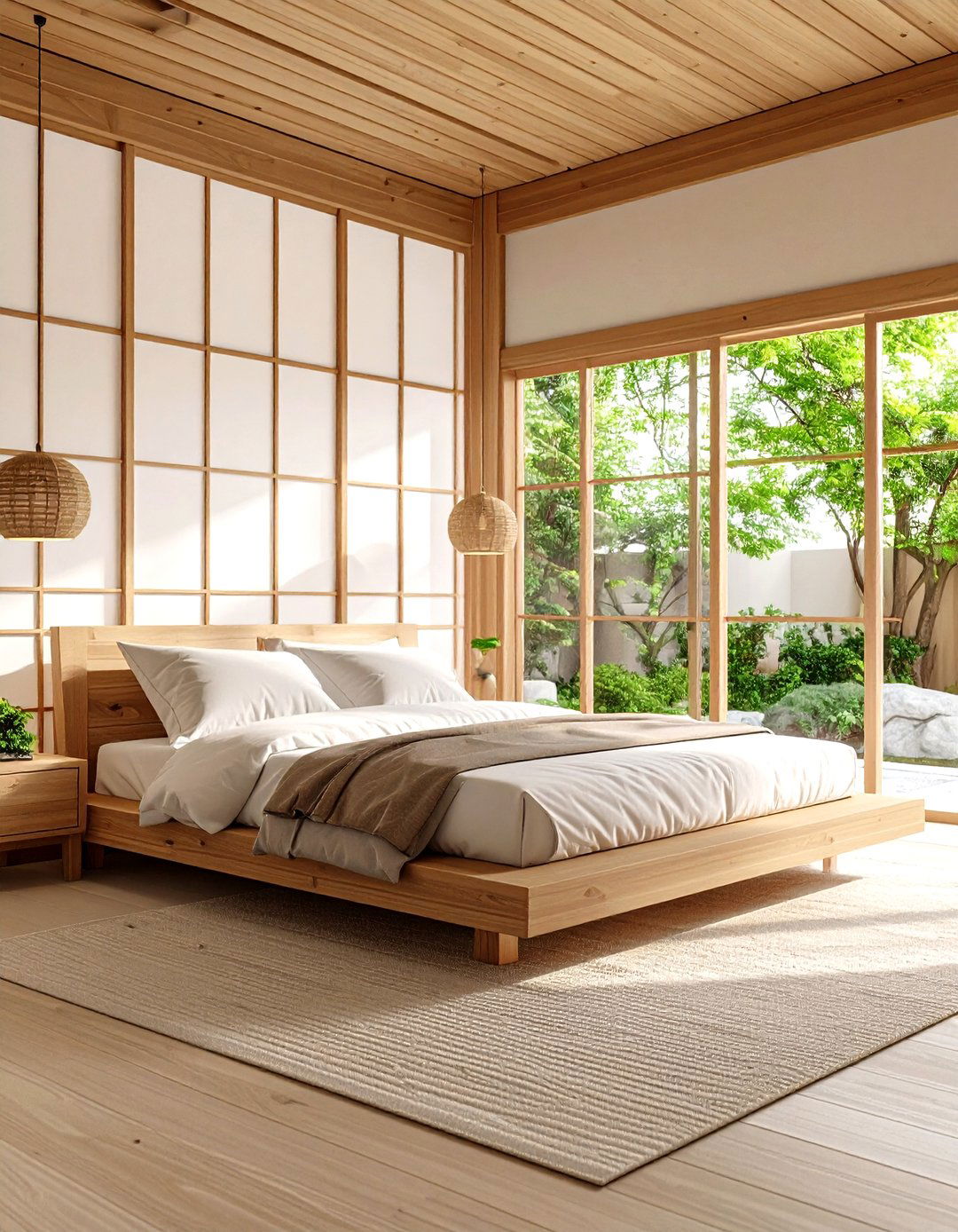 The Shoji Screen Focused Bedroom - 30 japanese bedroom design ideas