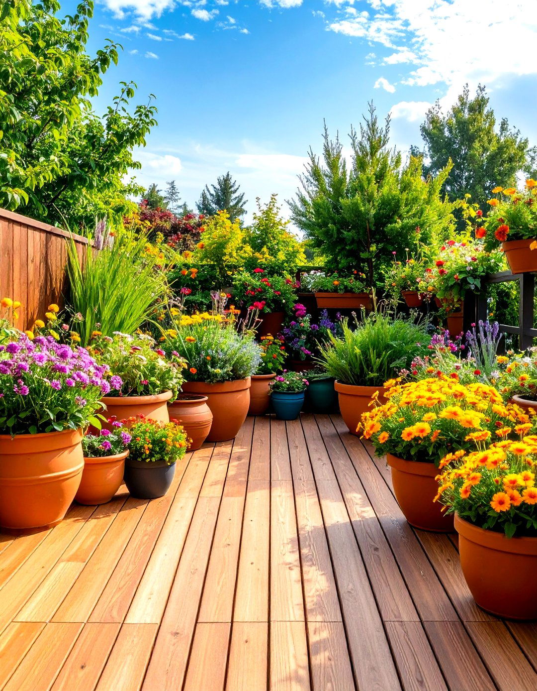 The Simple Container Garden Deck - 30 landscape design cost ideas