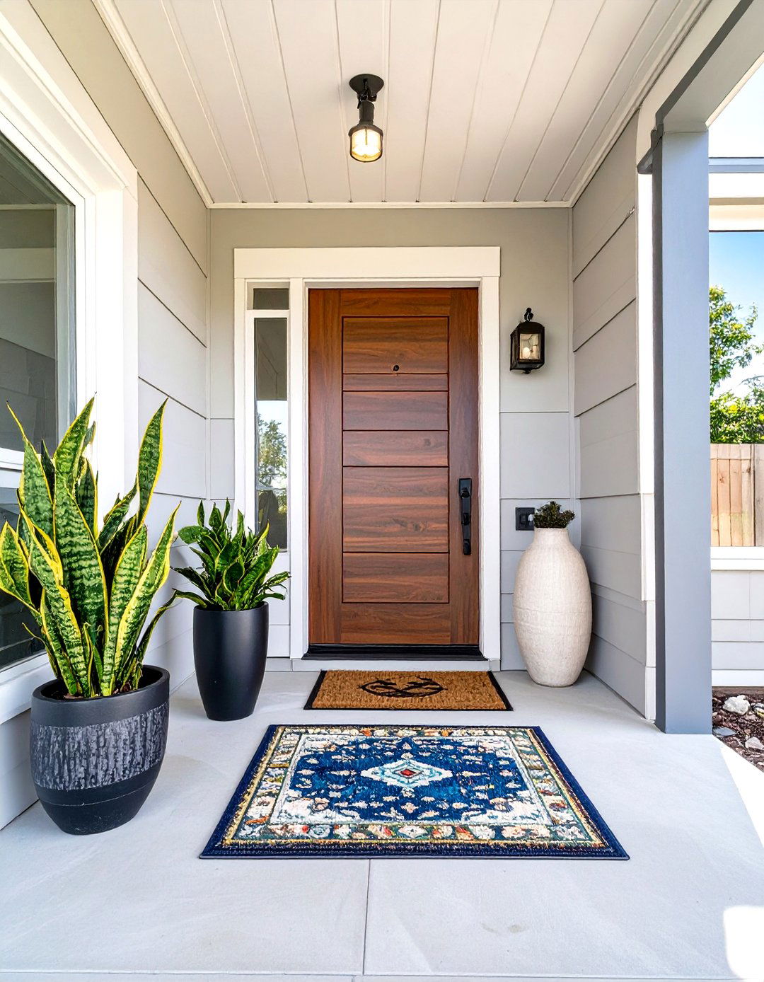 The Simple Landing Porch - 30 mobile home front porch ideas